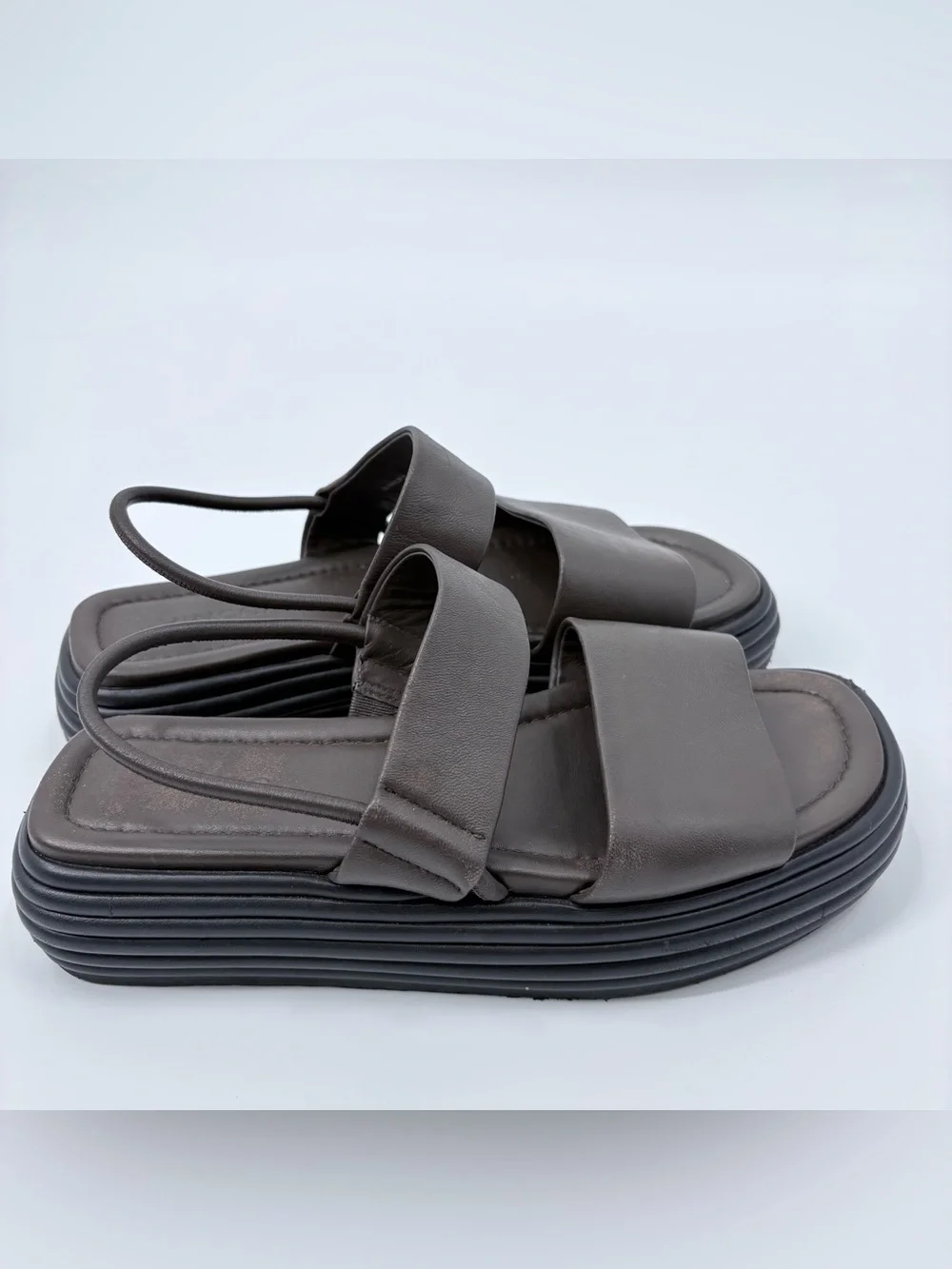 Vince Women's Brown Black Priya Platform Open-Toe Sandals